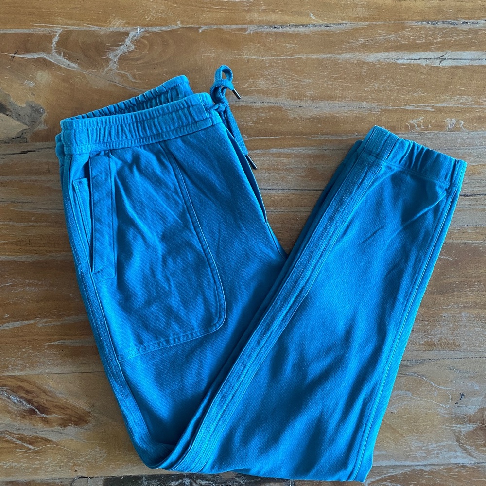 Women's Athleta Farallon Tapered Leg Jogger Pants Teal Size Small